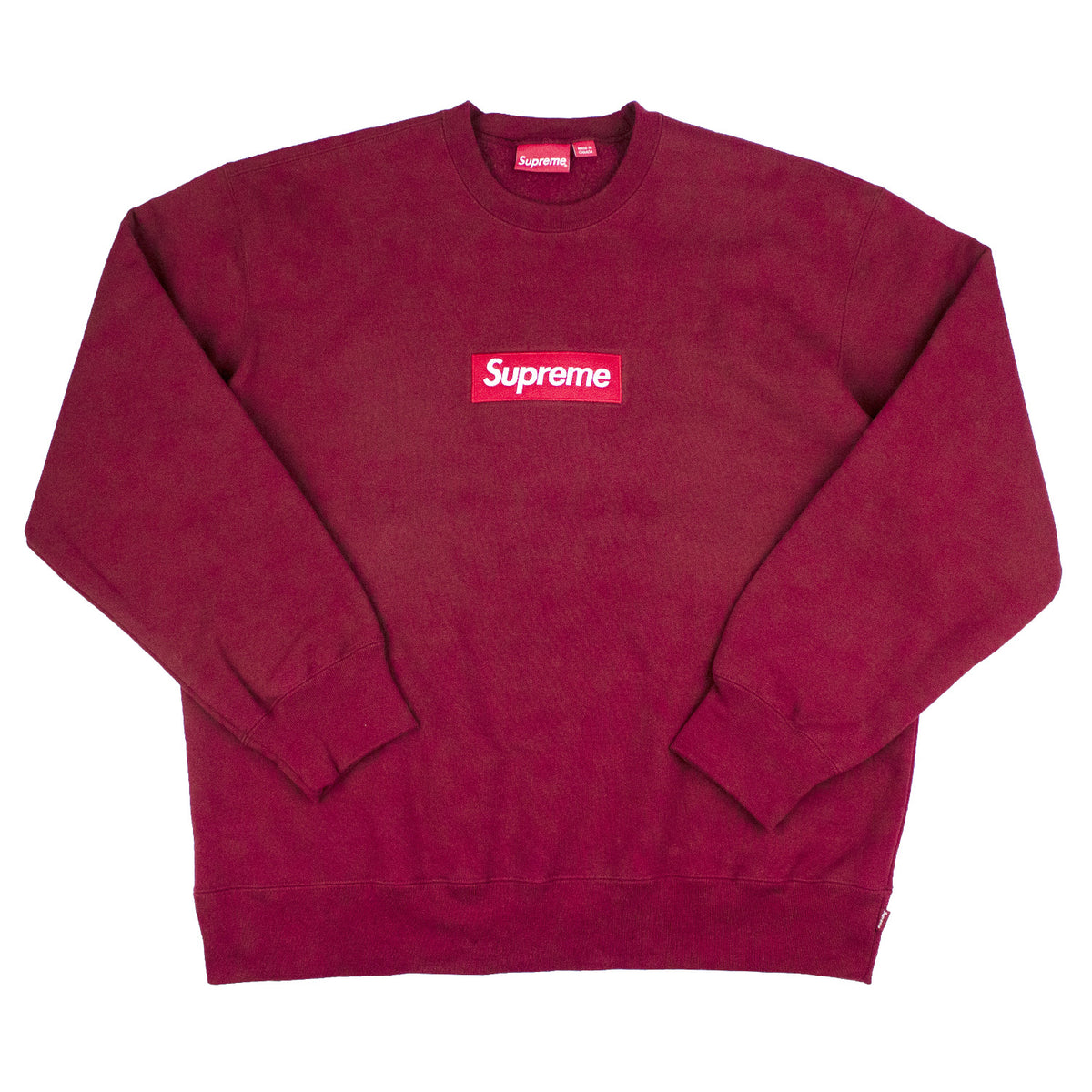 最安値定番M Supreme box logo crewneck ash grey グレー スウェット