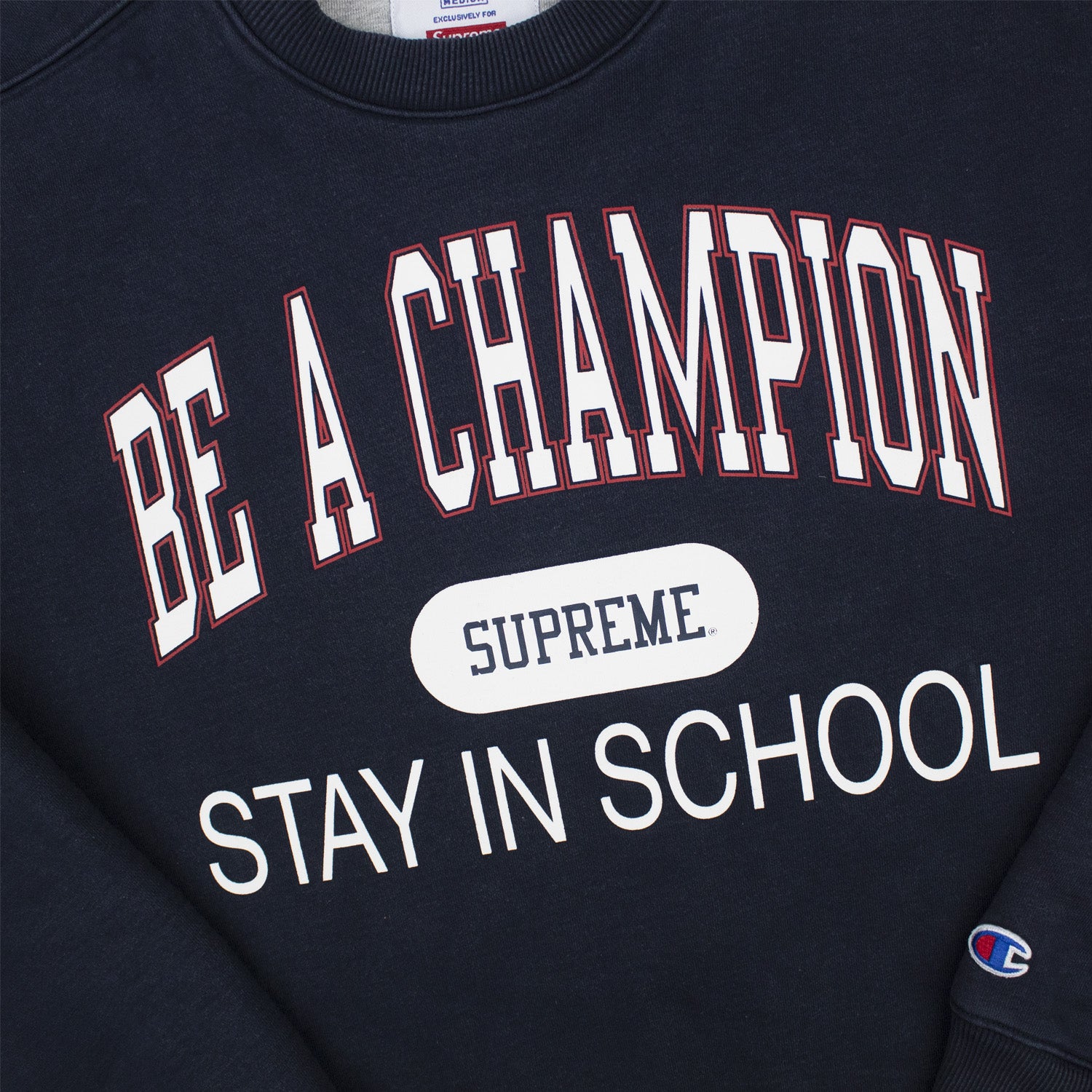 Supreme champion stay in school on sale