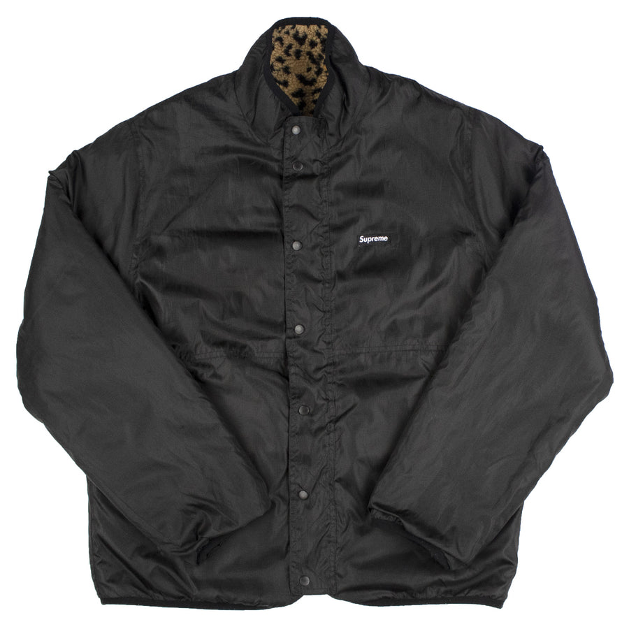 Supreme Leopard Fleece Reversible Jacket